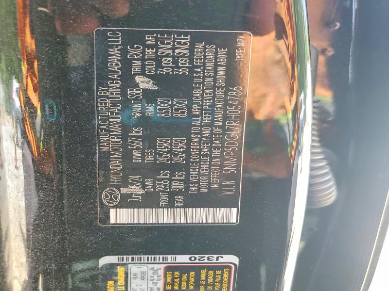 Продажа на аукционе авто 2024 Hyundai Santa Fe, vin: 5NMP5DGL7RH054786, номер лота: 59243276