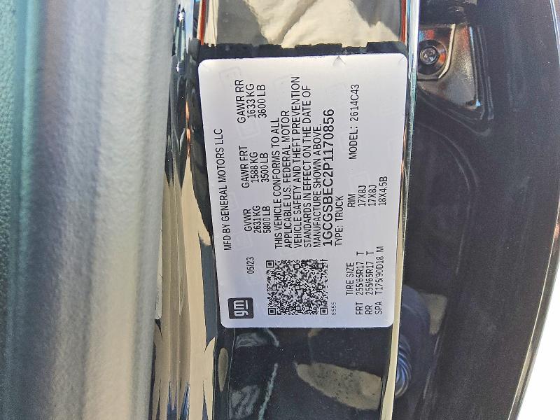 2023 Chevrolet Colorado მანქანა იყიდება აუქციონზე, vin: 1GCGSBEC2P1170856, აუქციონის ნომერი: 60500946