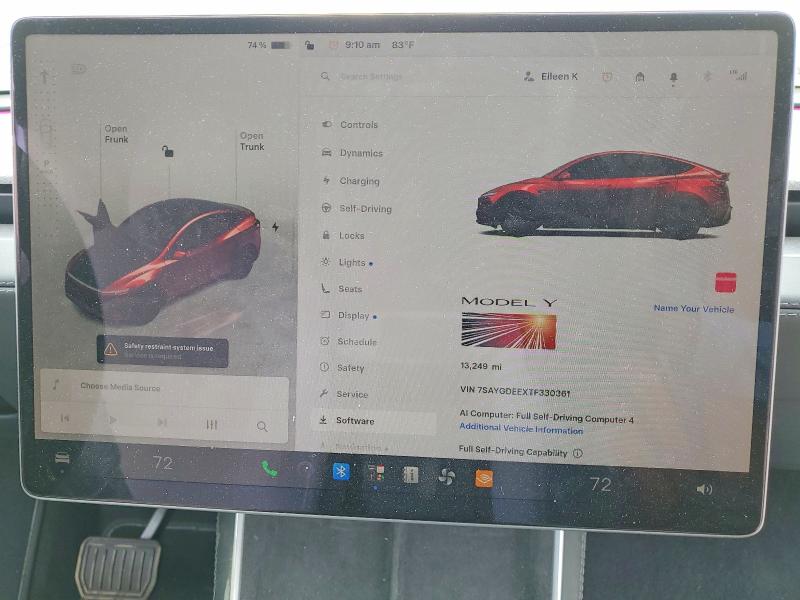 Aukcja sprzedaży 2026 Tesla Model Y, vin: 7SAYGDEEXTF330361, numer aukcji: 61912406