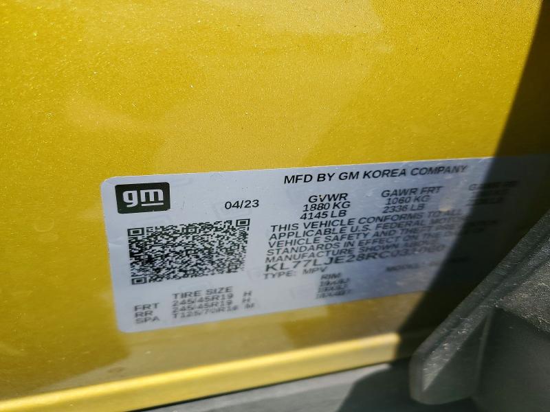 Продажа на аукционе авто 2024 Chevrolet Trax, vin: KL77LJE28RC031060, номер лота: 59335156