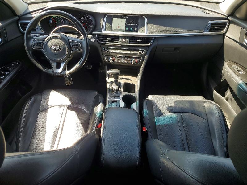 2017 Kia Optima Hybrid მანქანა იყიდება აუქციონზე, vin: KNAGU4LE5H5014845, აუქციონის ნომერი: 63369356