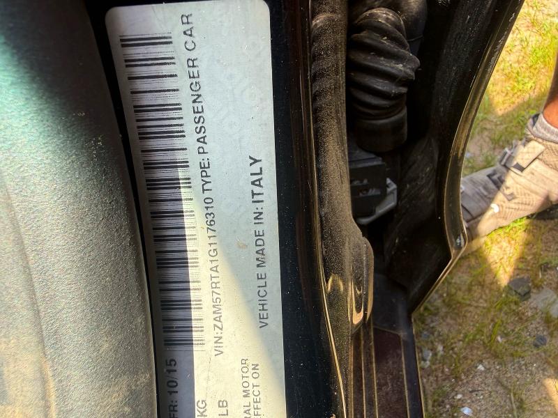 Aukcja sprzedaży 2016 Maserati Ghibli, vin: ZAM57RTA1G1176310, numer aukcji: 61218616
