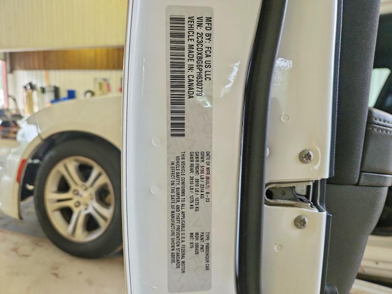 63493156 :رقم المزاد ، 2C3CDXBG6PH630779 vin ، 2023 Dodge Charger مزاد بيع