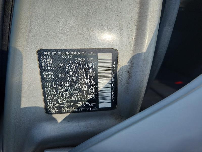 63059226 :رقم المزاد ، JN8AF5MR1DT225853 vin ، 2013 Nissan Juke مزاد بيع