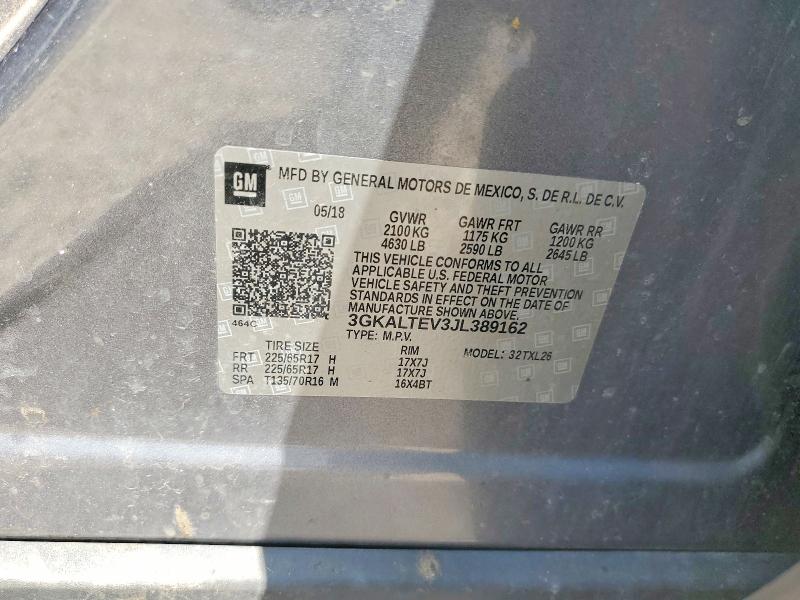 60027196 :رقم المزاد ، 3GKALTEV3JL389162 vin ، 2018 Gmc Terrain مزاد بيع