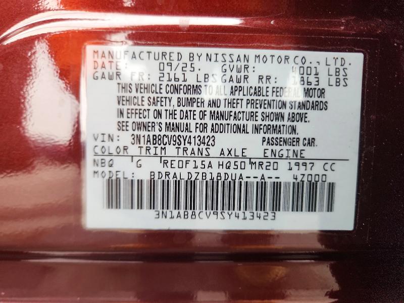 Продажа на аукционе авто 2025 Nissan Sentra, vin: 3N1AB8CV9SY413423, номер лота: 62869676