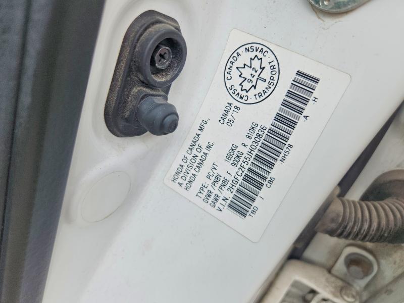 60213926 :رقم المزاد ، 2HGFC2F55JH030836 vin ، 2018 Honda Civic مزاد بيع