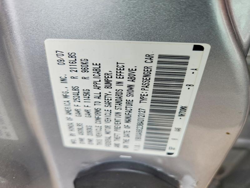 Продаж на аукціоні авто 2008 Acura Tl, vin: 19UUA66238A012127, номер лоту: 59771466