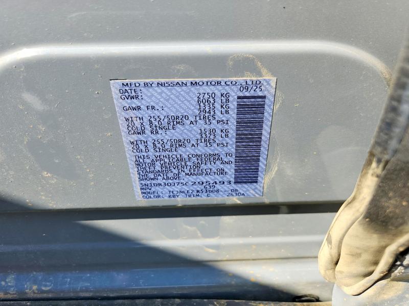 Aukcja sprzedaży 2025 Nissan Pathfinder, vin: 5N1DR3DJ7SC295493, numer aukcji: 60237616
