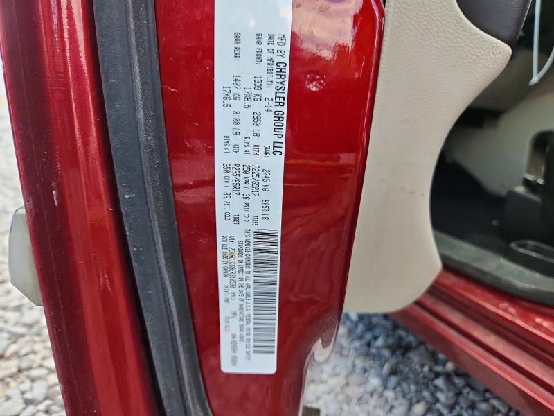 Aukcja sprzedaży 2014 Chrysler Town & Country, vin: 2C4RC1CG9ER310500, numer aukcji: 60121606