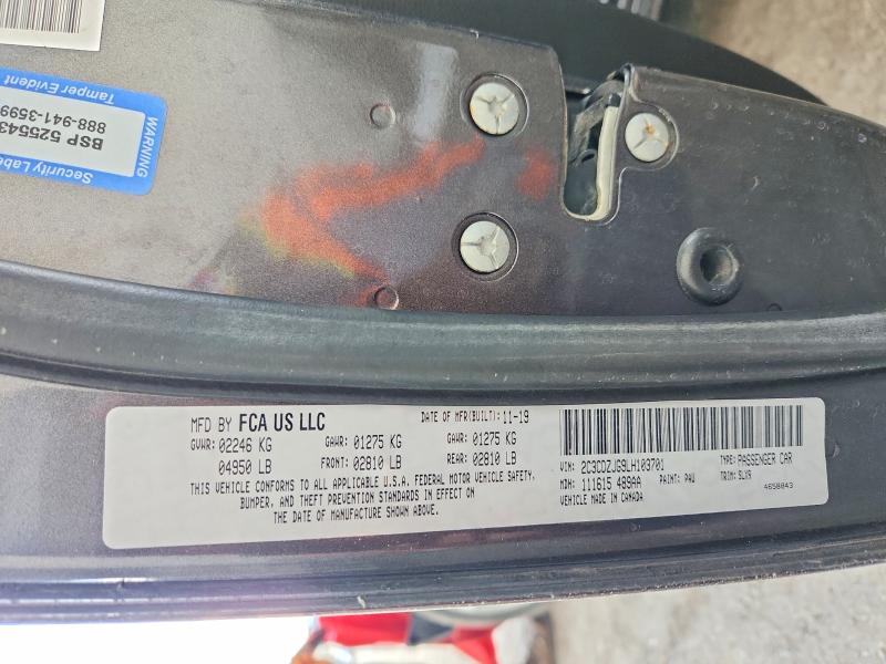 61637116 :رقم المزاد ، 2C3CDZJG9LH103701 vin ، 2020 Dodge Challenger مزاد بيع