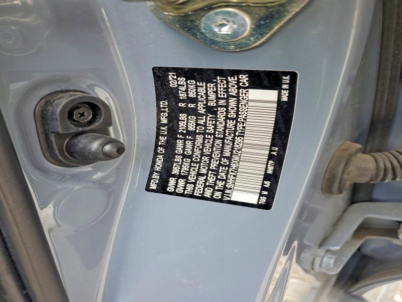 Продаж на аукціоні авто 2021 Honda Civic, vin: SHHFK7H6XMU218295, номер лоту: 59972106