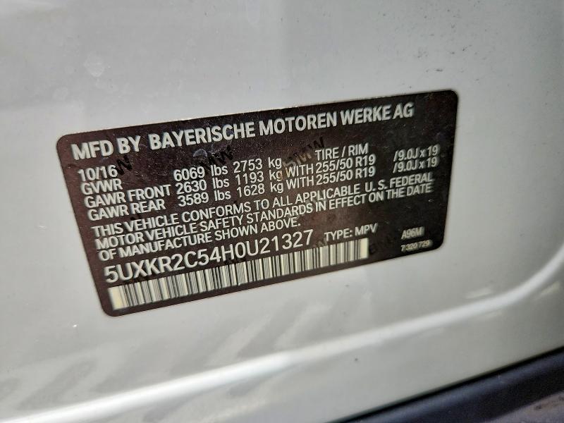 Aukcja sprzedaży 2017 Bmw X5, vin: 5UXKR2C54H0U21327, numer aukcji: 61107056