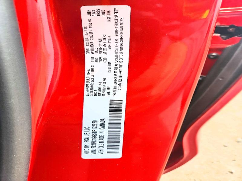 Продаж на аукціоні авто 2026 Chrysler Pacifica, vin: 2C4RC1GG5TR192629, номер лоту: 62114776