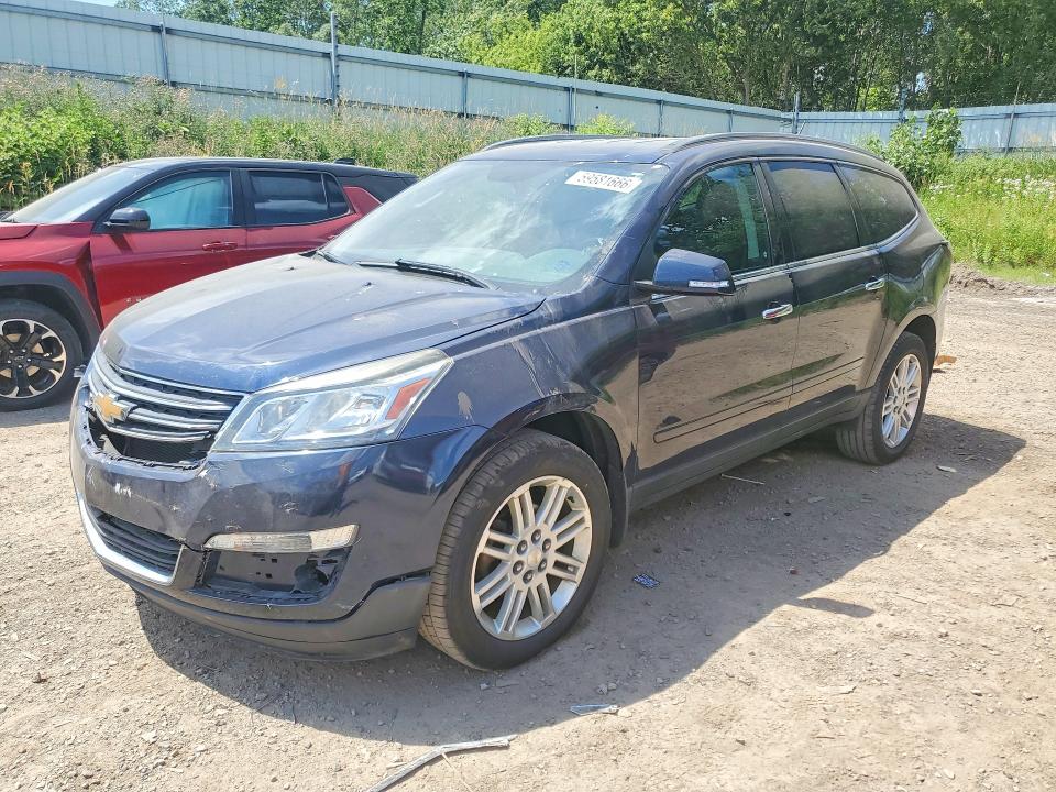 59581666 :رقم المزاد ، 1GNKRGKD1FJ188061 vin ، 2015 Chevrolet Traverse مزاد بيع