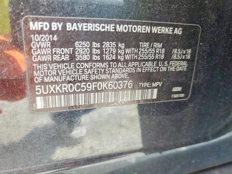 Продажа на аукционе авто 2015 Bmw X5, vin: 5UXKR0C59F0K60376, номер лота: 59703946