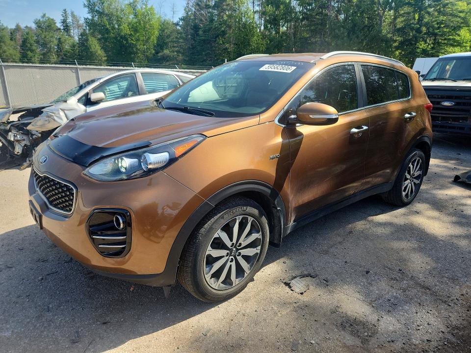 Продажа на аукционе авто 2018 Kia Sportage, vin: KNDPNCAC6J7456197, номер лота: 59582806