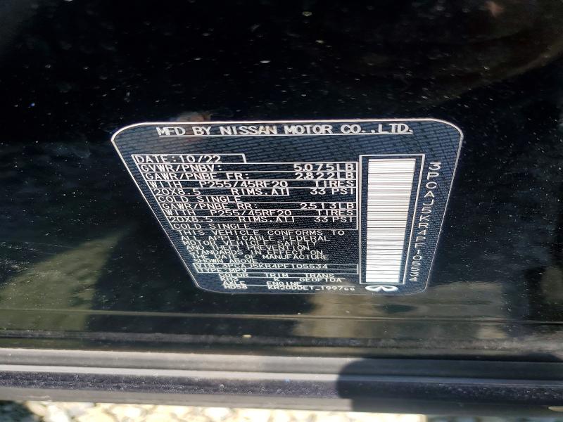 Aukcja sprzedaży 2023 Infiniti Qx55, vin: 3PCAJ5KR4PF105534, numer aukcji: 60959516
