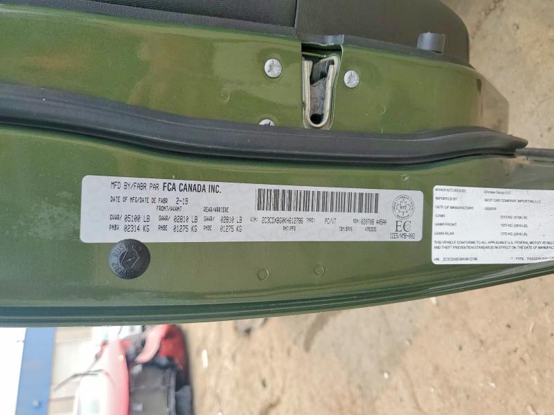 Aukcja sprzedaży 2019 Dodge Charger, vin: 2C3CDXBG0KH612786, numer aukcji: 61097816