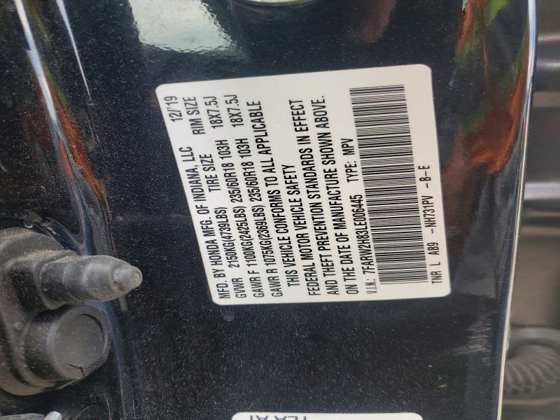 Aukcja sprzedaży 2020 Honda Cr-v, vin: 7FARW2H83LE006445, numer aukcji: 60033296