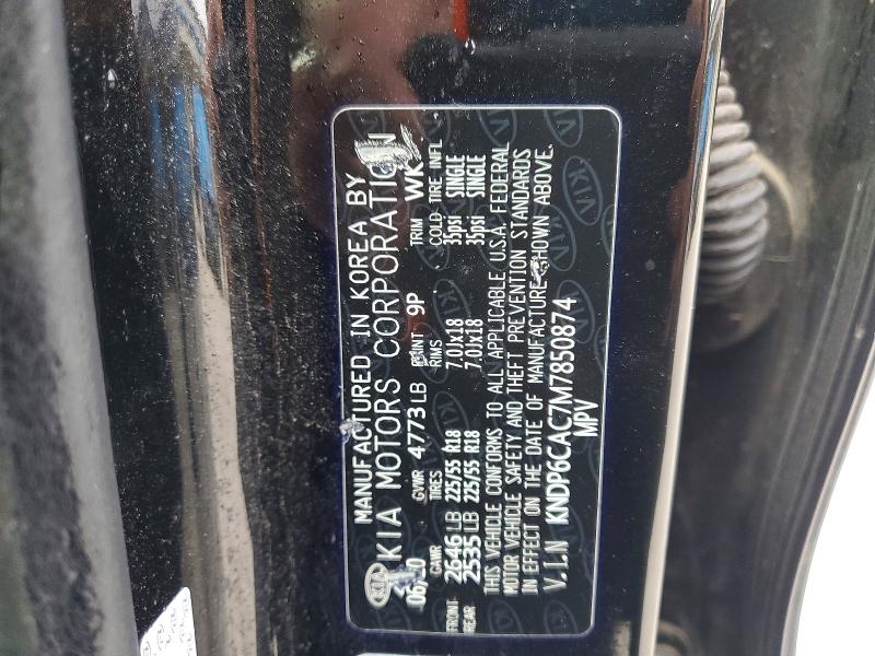 Aukcja sprzedaży 2021 Kia Sportage, vin: KNDP6CAC7M7850874, numer aukcji: 59867236
