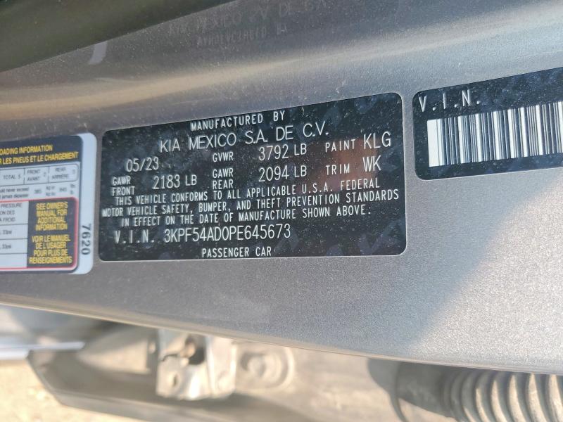 2023 Kia Forte მანქანა იყიდება აუქციონზე, vin: 3KPF54AD0PE645673, აუქციონის ნომერი: 62023076