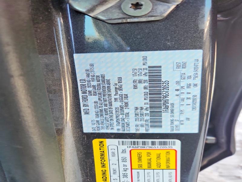 Продажа на аукционе авто 2016 Ford Fusion, vin: 1FA6P0H79G5120535, номер лота: 62933496