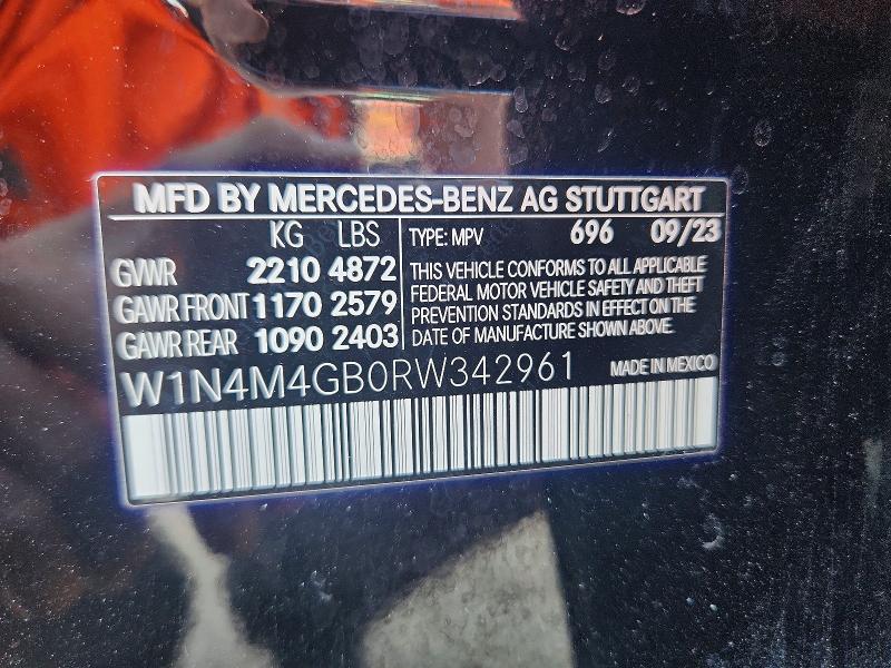 Aukcja sprzedaży 2024 Mercedes-benz Glb, vin: W1N4M4GB0RW342961, numer aukcji: 62828196