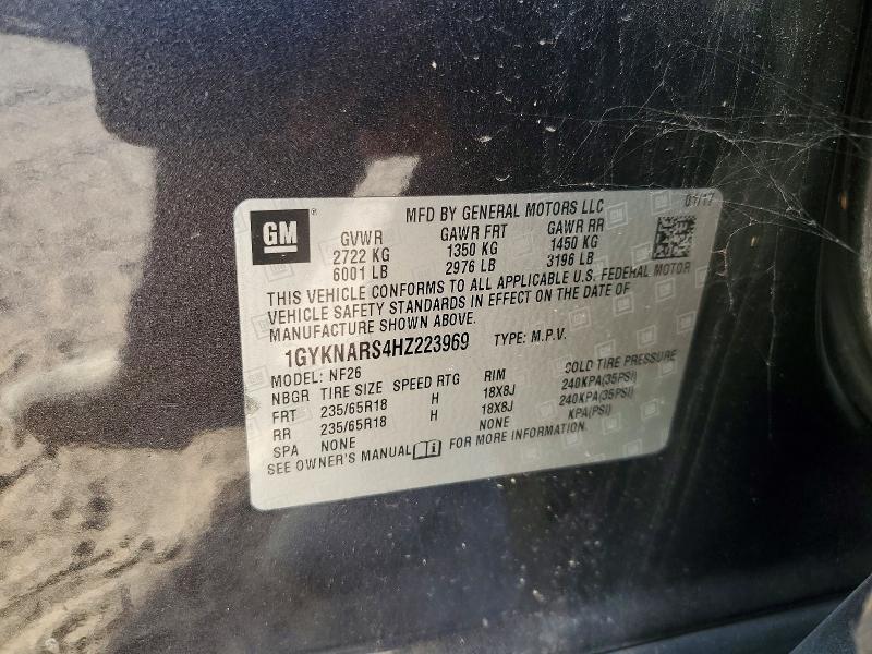 Продажа на аукционе авто 2017 Cadillac Xt5, vin: 1GYKNARS4HZ223969, номер лота: 59317246