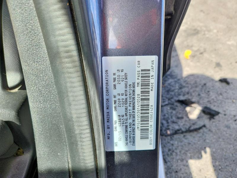 Продаж на аукціоні авто 2016 Mazda 6, vin: JM1GJ1U53G1410528, номер лоту: 60994546