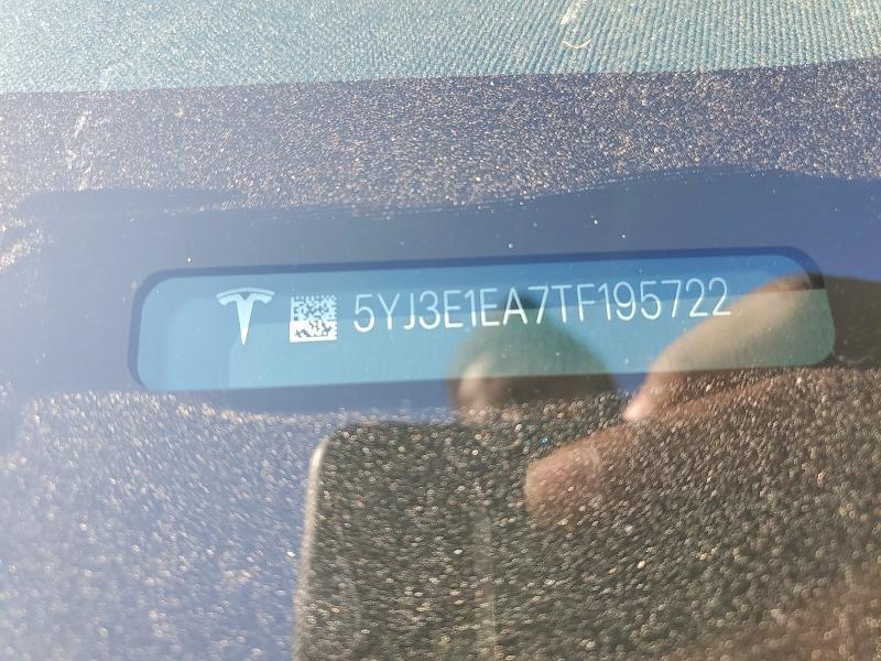 2026 Tesla Model 3 მანქანა იყიდება აუქციონზე, vin: 5YJ3E1EA7TF195722, აუქციონის ნომერი: 60247976