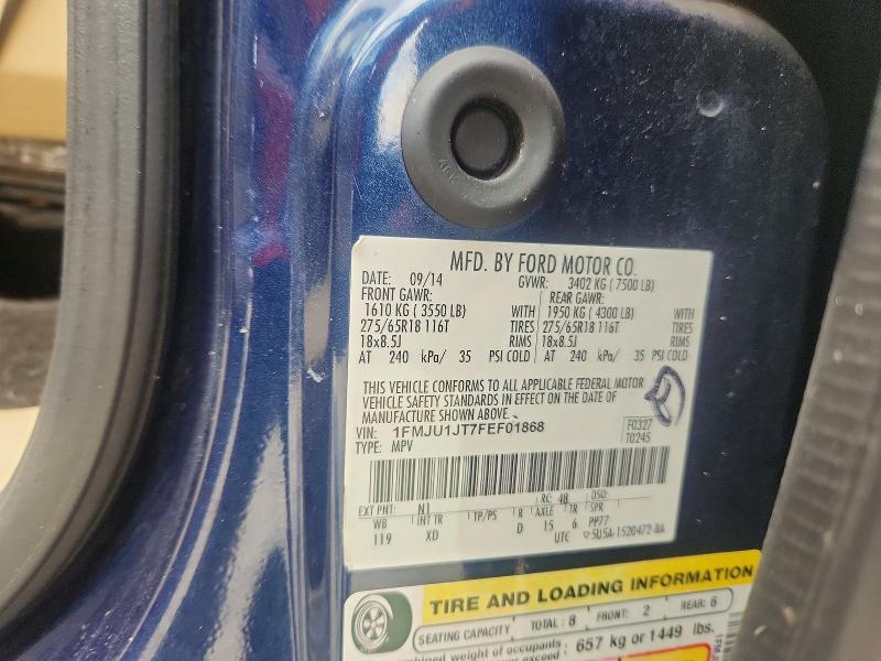 2015 Ford Expedition მანქანა იყიდება აუქციონზე, vin: 1FMJU1JT7FEF01868, აუქციონის ნომერი: 60158046