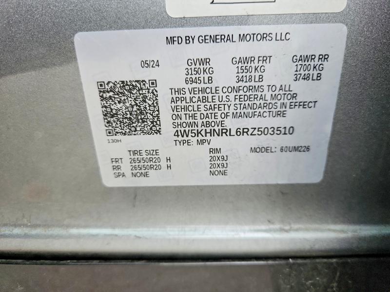Продажа на аукционе авто 2024 Acura Zdx, vin: 4W5KHNRL6RZ503510, номер лота: 62388786