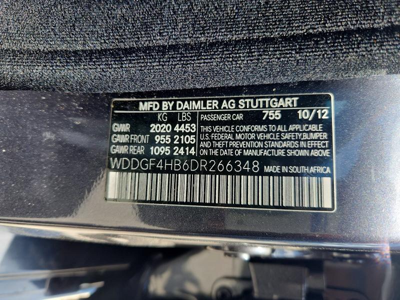 2013 Mercedes-benz C მანქანა იყიდება აუქციონზე, vin: WDDGF4HB6DR266348, აუქციონის ნომერი: 59778906