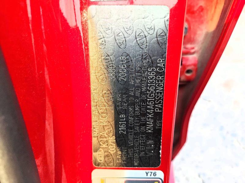 Продаж на аукціоні авто 2016 Kia Forte, vin: KNAFK4A61G5613365, номер лоту: 61064186