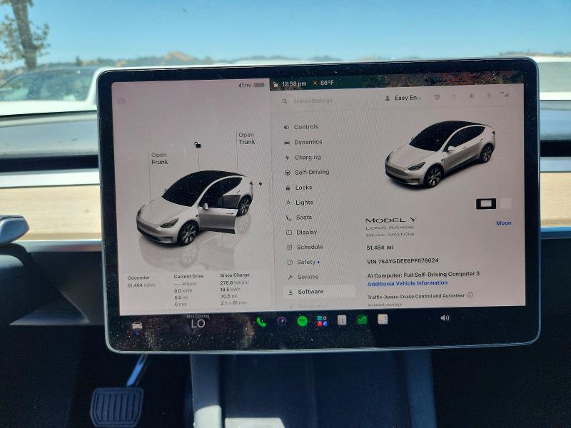 2023 Tesla Model Y მანქანა იყიდება აუქციონზე, vin: 7SAYGDEE6PF676624, აუქციონის ნომერი: 61528266
