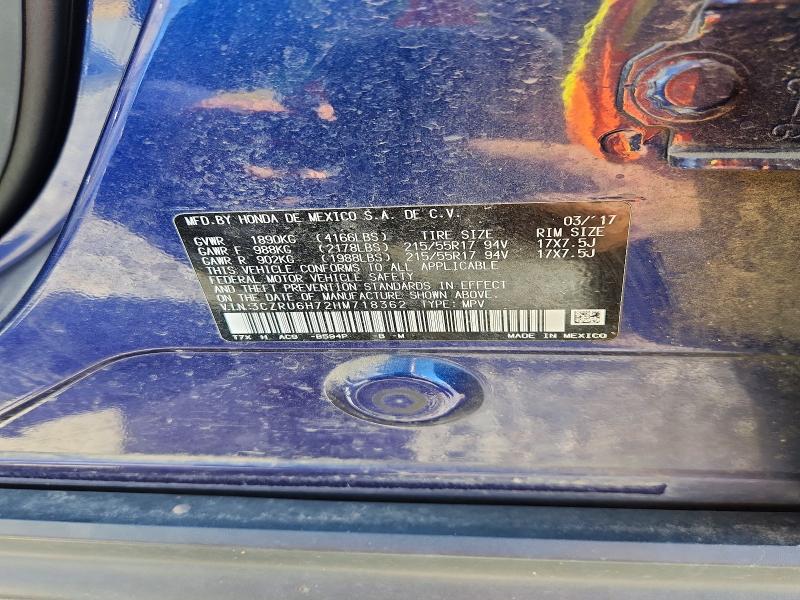 Продаж на аукціоні авто 2017 Honda Hr-v, vin: 3CZRU6H72HM718362, номер лоту: 61317856