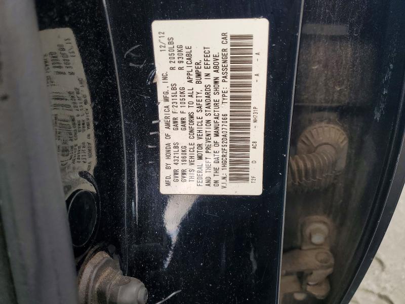 Продаж на аукціоні авто 2013 Honda Accord, vin: 1HGCR2F52DA077066, номер лоту: 60744696