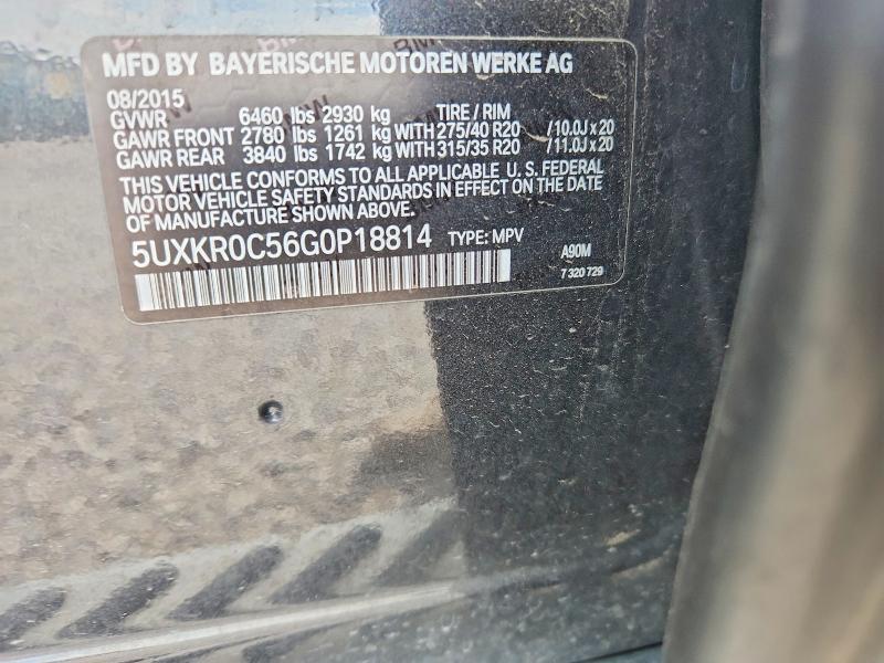 Aukcja sprzedaży 2016 Bmw X5, vin: 5UXKR0C56G0P18814, numer aukcji: 62991116