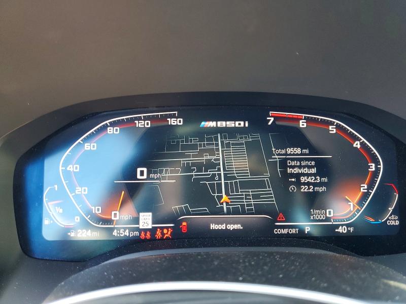 2024 Bmw M850xi მანქანა იყიდება აუქციონზე, vin: WBABC4C0XRCP92475, აუქციონის ნომერი: 60082886