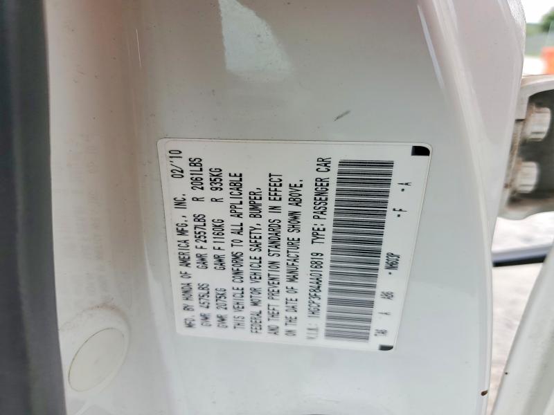 Продаж на аукціоні авто 2010 Honda Accord Exl, vin: 1HGCP3F84AA016819, номер лоту: 59950886