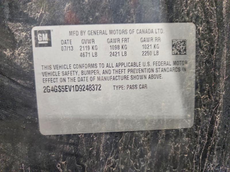 61435396 :رقم المزاد ، 2G4GS5EV1D9248372 vin ، 2013 Buick Regal مزاد بيع