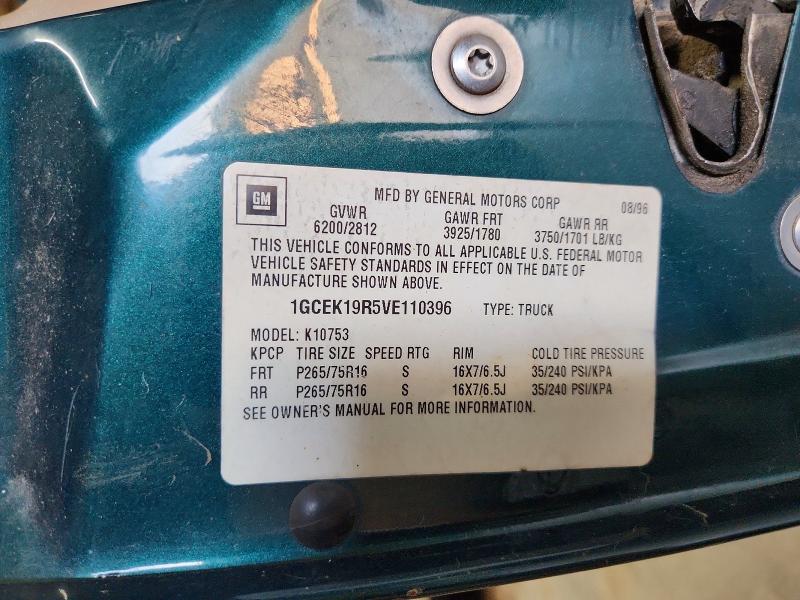 Продажа на аукционе авто 1997 Chevrolet Gmt-400, vin: 1GCEK19R5VE110396, номер лота: 62656296