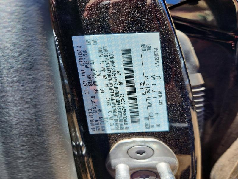 Aukcja sprzedaży 2022 Ford Escape, vin: 1FMCU0G62NUC03432, numer aukcji: 59913856