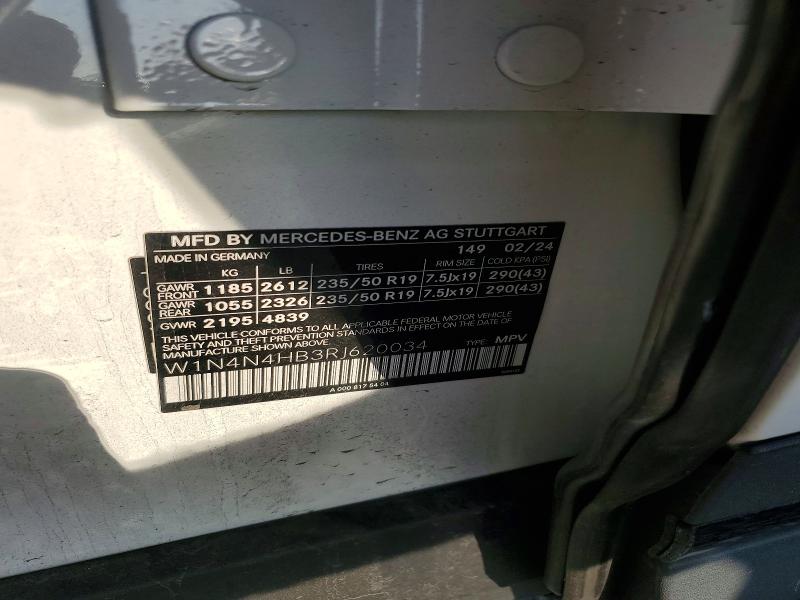 59646466 :رقم المزاد ، W1N4N4HB3RJ620034 vin ، 2024 Mercedes-benz Gla مزاد بيع