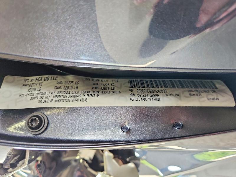Продажа на аукционе авто 2016 Chrysler 300c, vin: 2C3CCAEG8GH243839, номер лота: 61057326