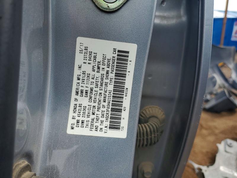 60460746 :رقم المزاد ، 1HGCR3F85HA035240 vin ، 2017 Honda Accord مزاد بيع