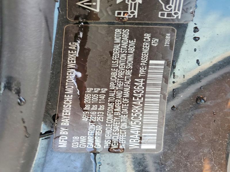 Продажа на аукционе авто 2019 Bmw 430xi, vin: WBA4W5C58KAE43644, номер лота: 61756006
