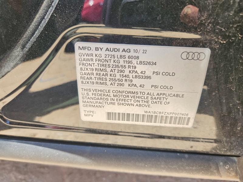 Продаж на аукціоні авто 2023 Audi Q4 E-tron, vin: WA1BCBFZXPP007406, номер лоту: 60842836