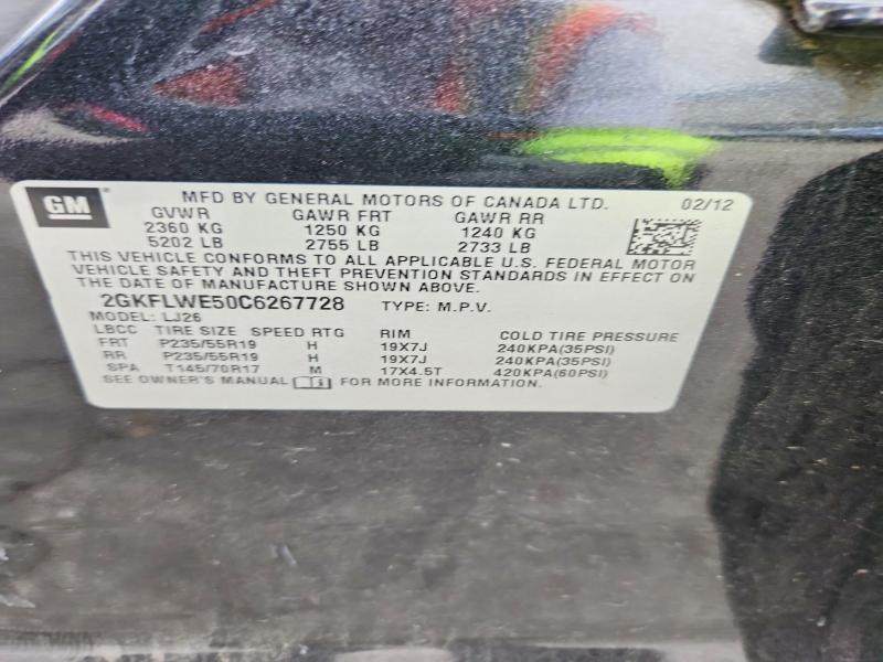 Продаж на аукціоні авто 2012 Gmc Terrain, vin: 2GKFLWE50C6267728, номер лоту: 62357176